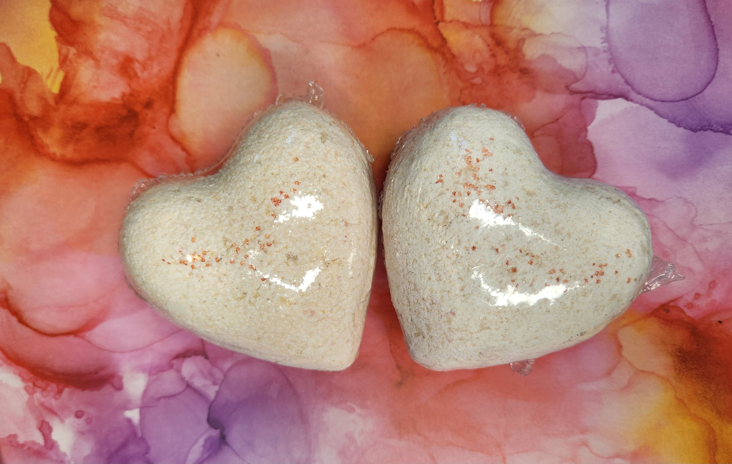 Bath Bomb: Strawberries & Milk Heart