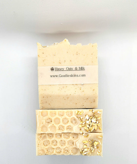 Artisan Soap Bar: Honey, Oats & Milk Bar