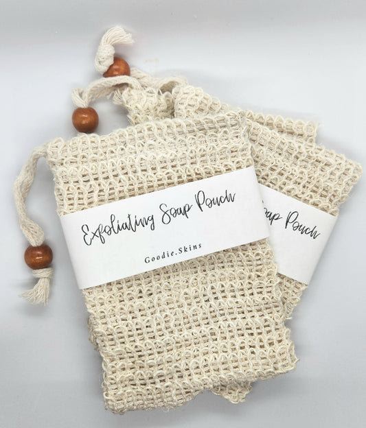 Bathroom Accessories: Sisal Exfoliating Soap Pouch